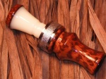 Snakewood & Ivory Acrylic Duck Call